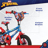Spartan Bicycle for Kids Ages 3 4 5 6 7 | Spiderman Frozen Cars Princess Barbie Hot Wheels Character kids Bicycles | Little Children Girls bike Boys Bike With Training Wheels | 12 14 Inch Sizes