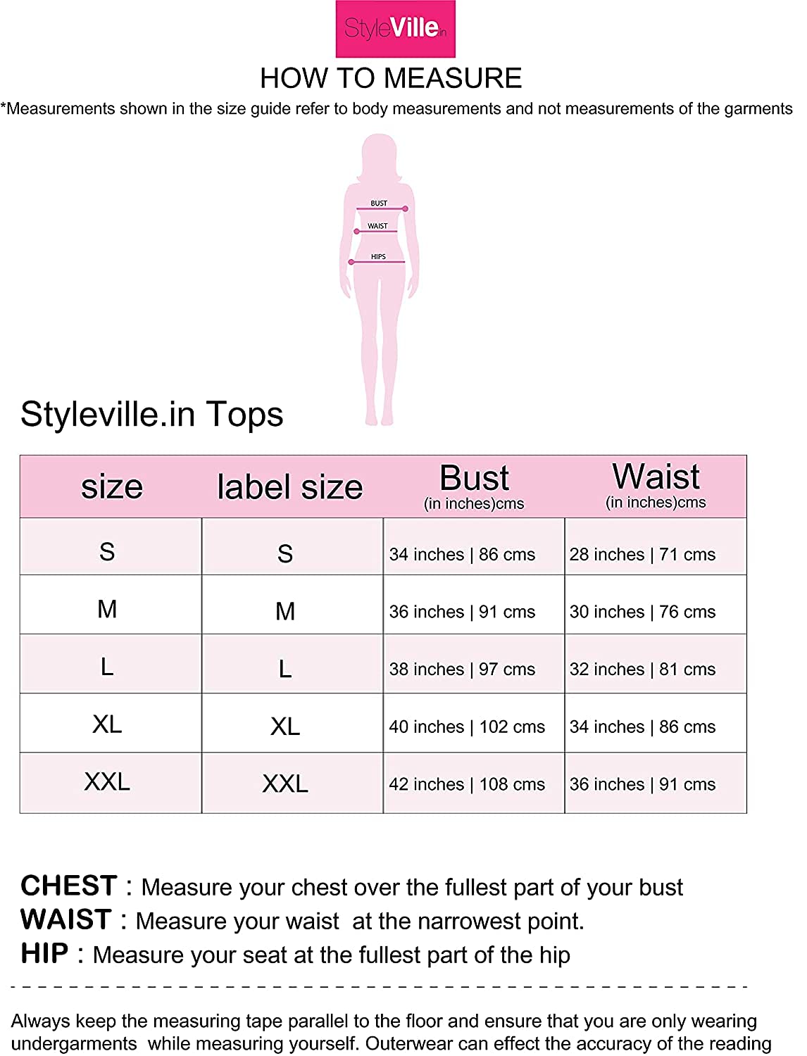 Styleville.in Women's Plain Regular Fit Top