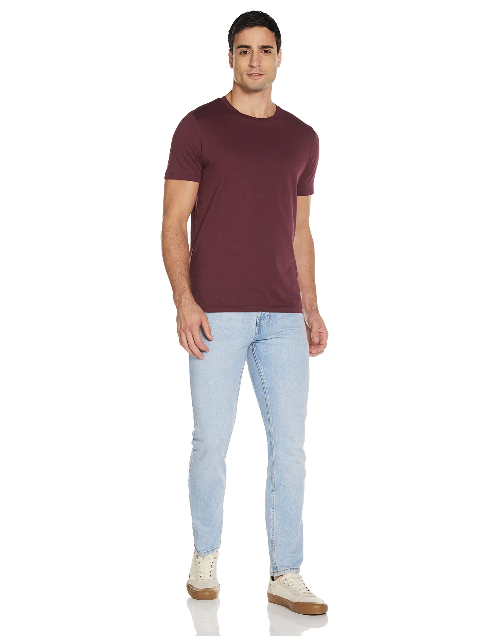 Jack & Jones mens JJEORGANIC Basic Tee O-Neck T-Shirt (pack of 1).PORT ROYALE