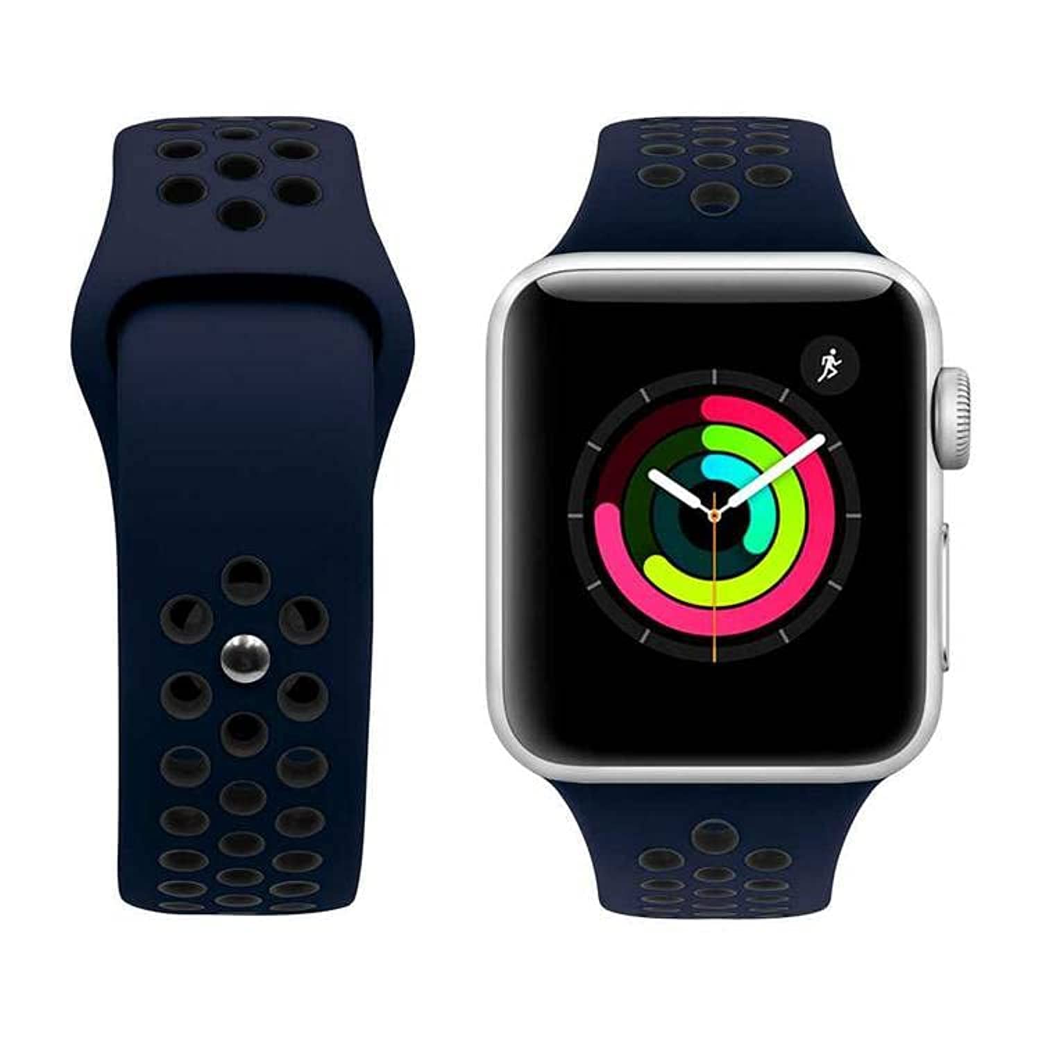 iGuard by Porodo Nike Watch Band for Apple Watch 44mm / 42mm - Dark Blue/Black