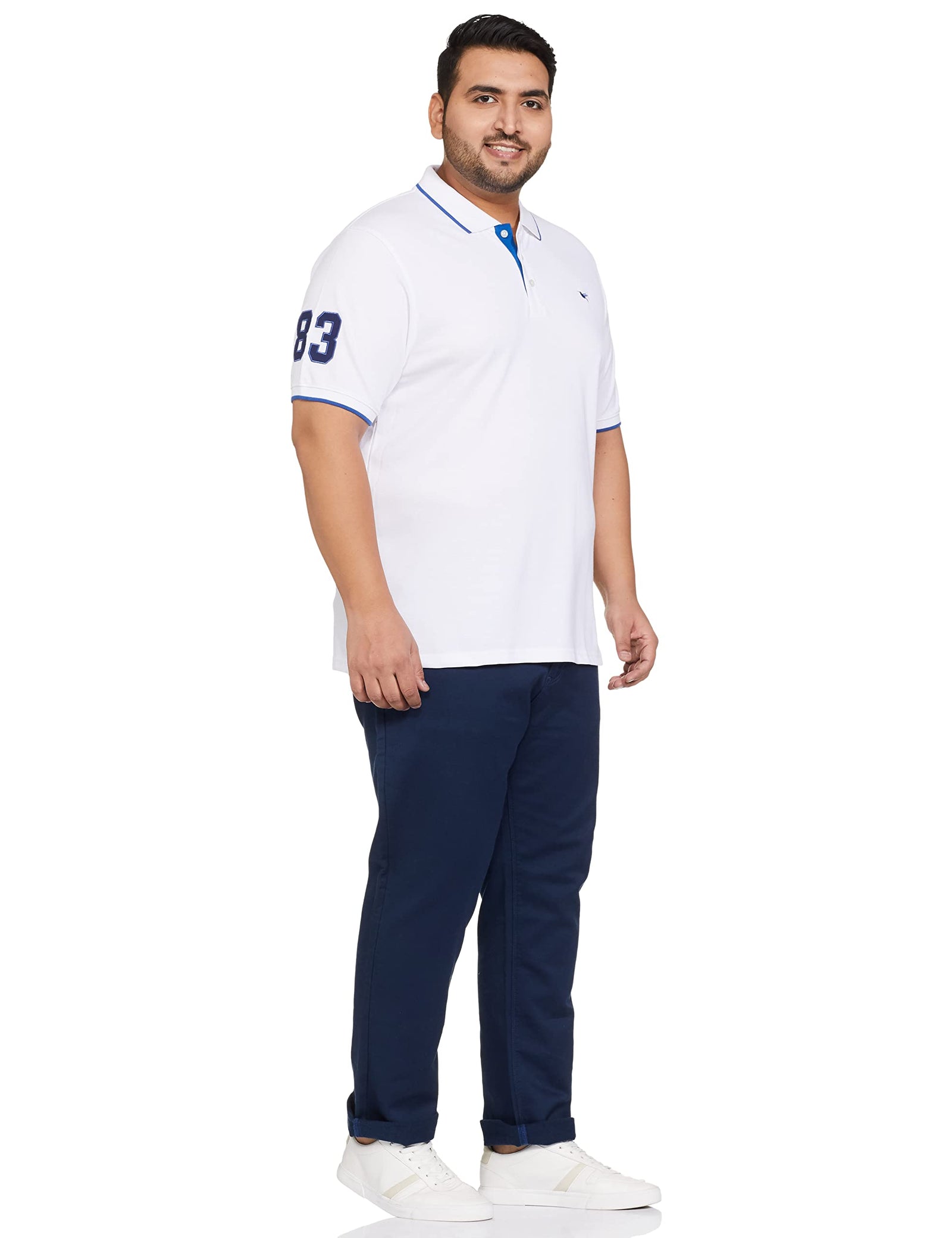 Deniklo Men's Solid Regular fit Polo Shirt