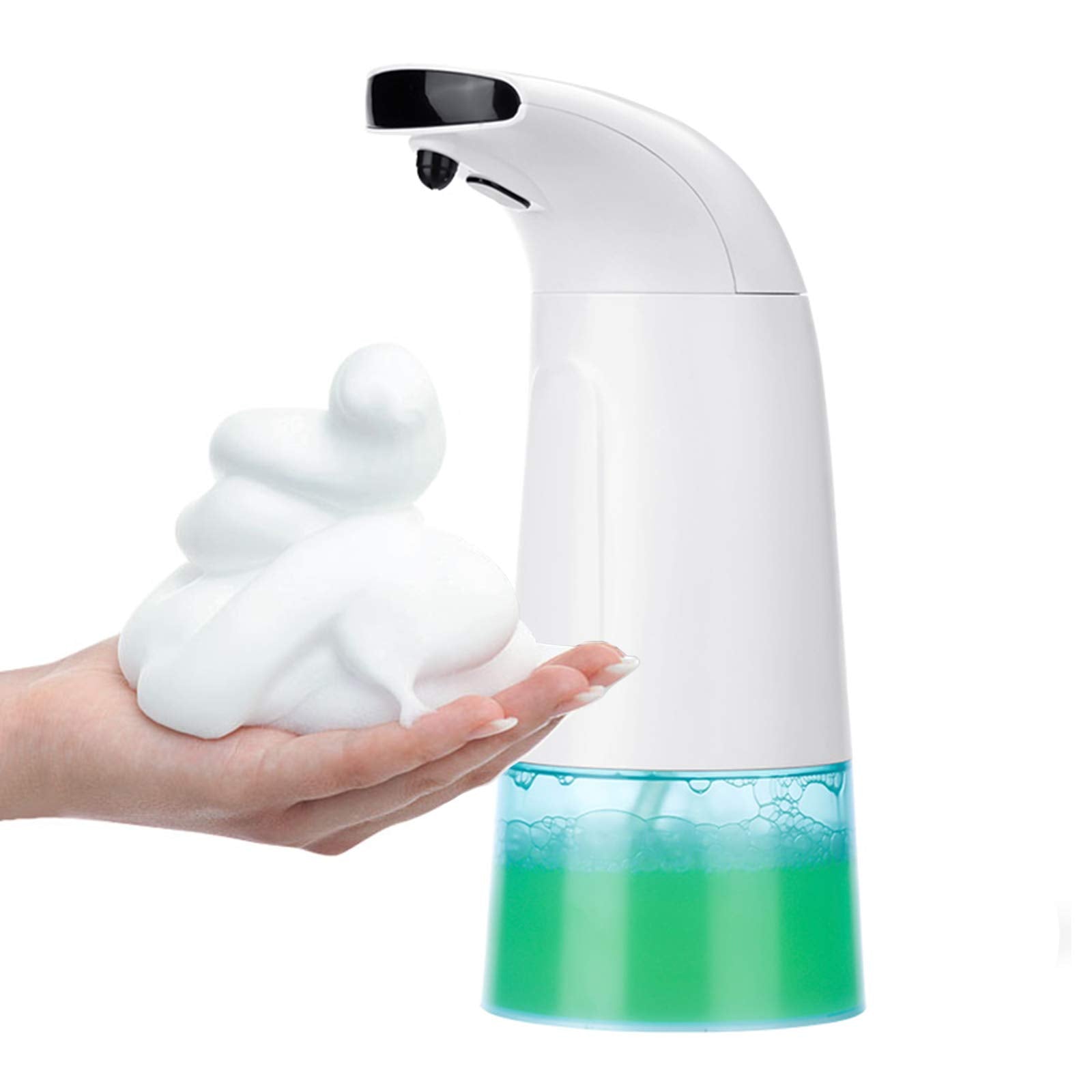 250ml Automatic Foaming Soap Dispenser, Electric Foam Liquid Soap Dispenser, Touchless Infrared Electric Pump for Liquid Soaps Lotions Detergent Gel Shampoo Home Kitchen Bathroom School Hospital Hotel