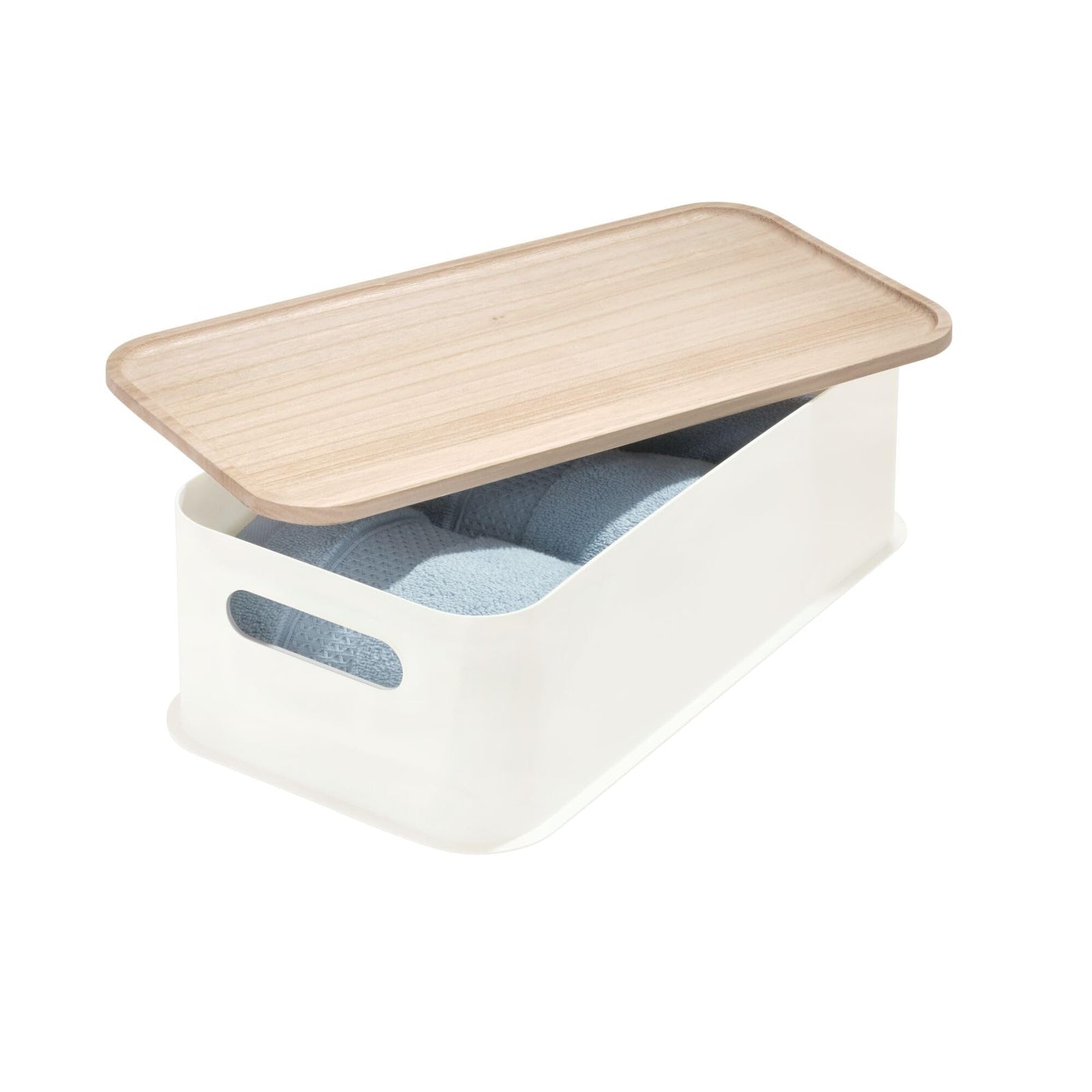 ID 086710 Beige Medium Opbergbox met Handvat en Deksel