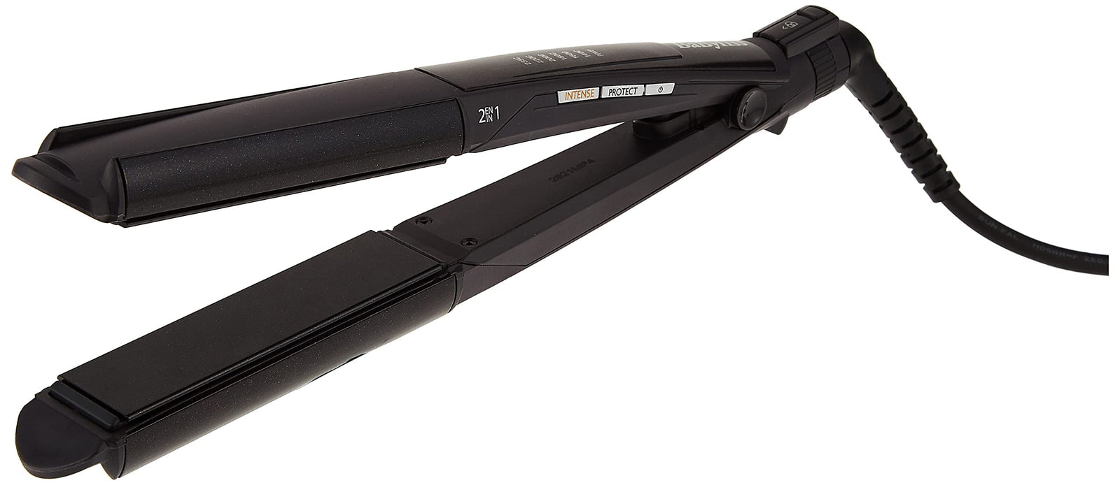 Babyliss 2 in 1 Wet and Dry Hair Curler & Straightener, Black - ST330E