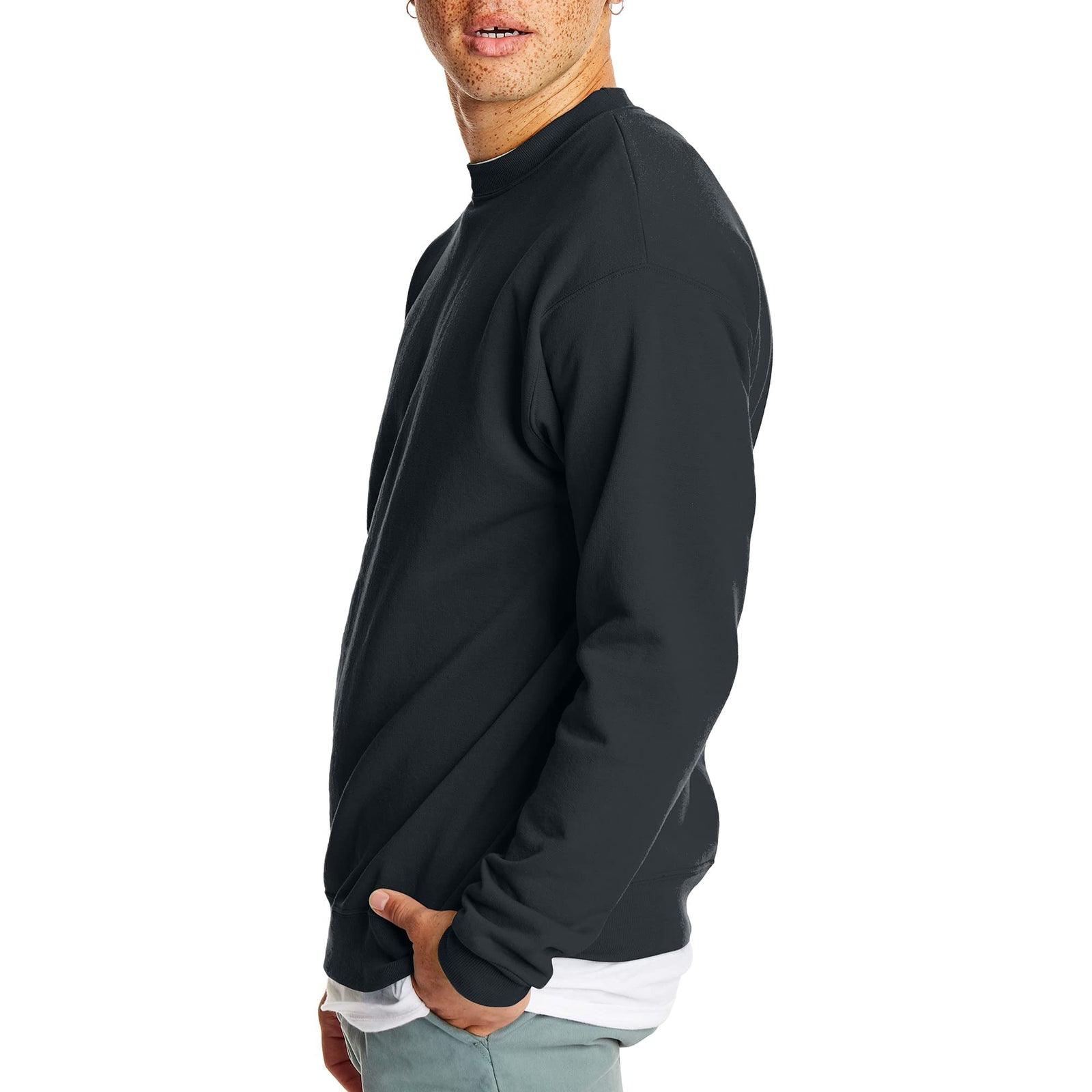 Hanes Mens EcoSmart Crewneck Sweatshirt P160