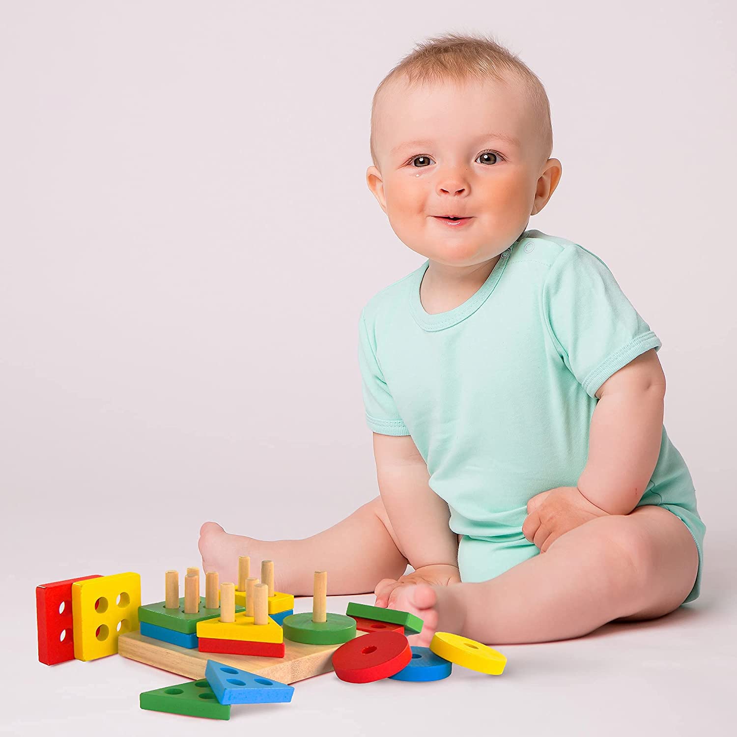 YelaJoy Wooden Stacking Montessori Toys