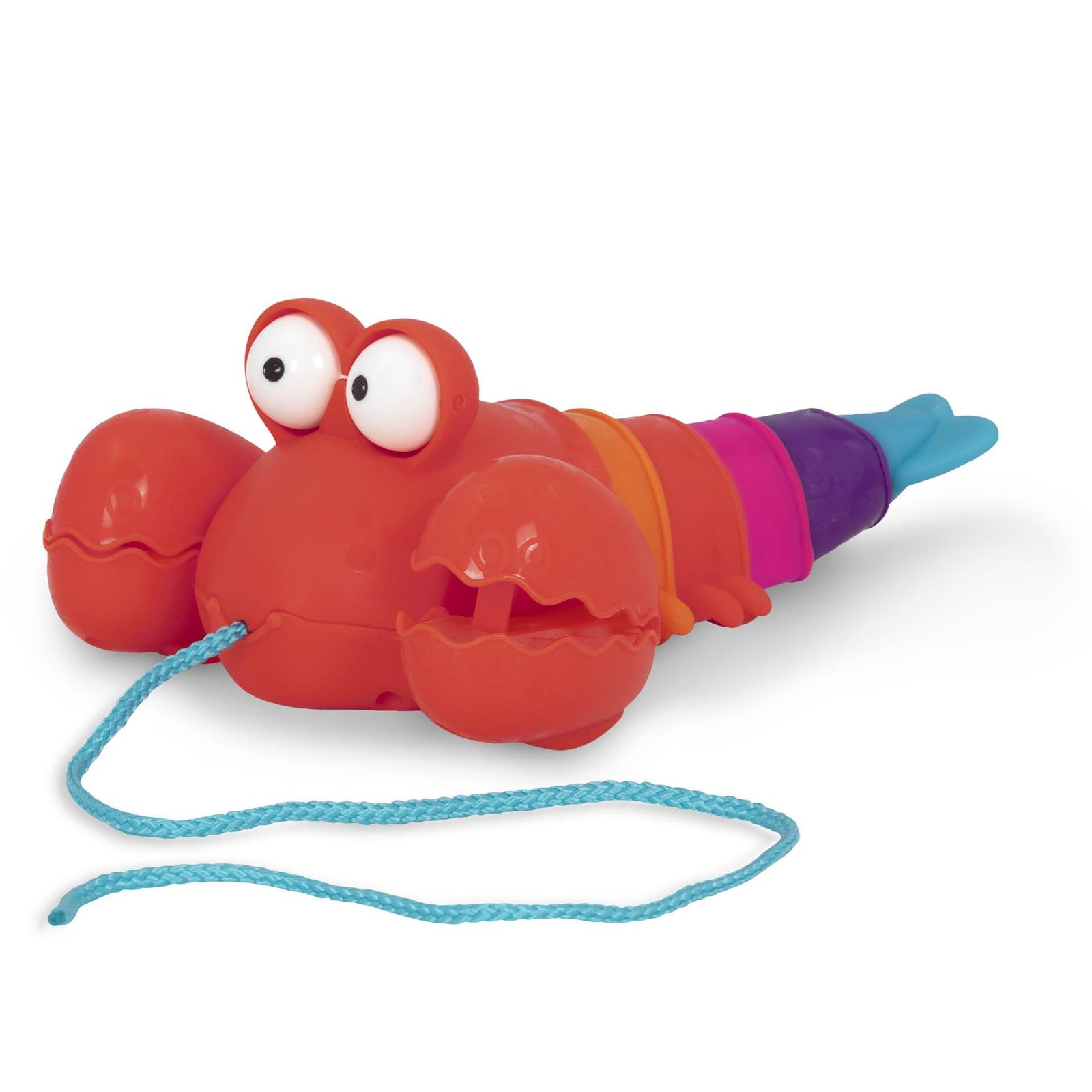 B. toys by Battat Pull Along Lobster Toy – Push or Pull – Waggle-A-Longs – Pinchy Pat – Walking Toy with String – Baby, Toddler, Kids – 18 Months +