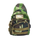 Swat Polyester Cross&Shoulder Bag with USB Charging Port For Men-Multicolor