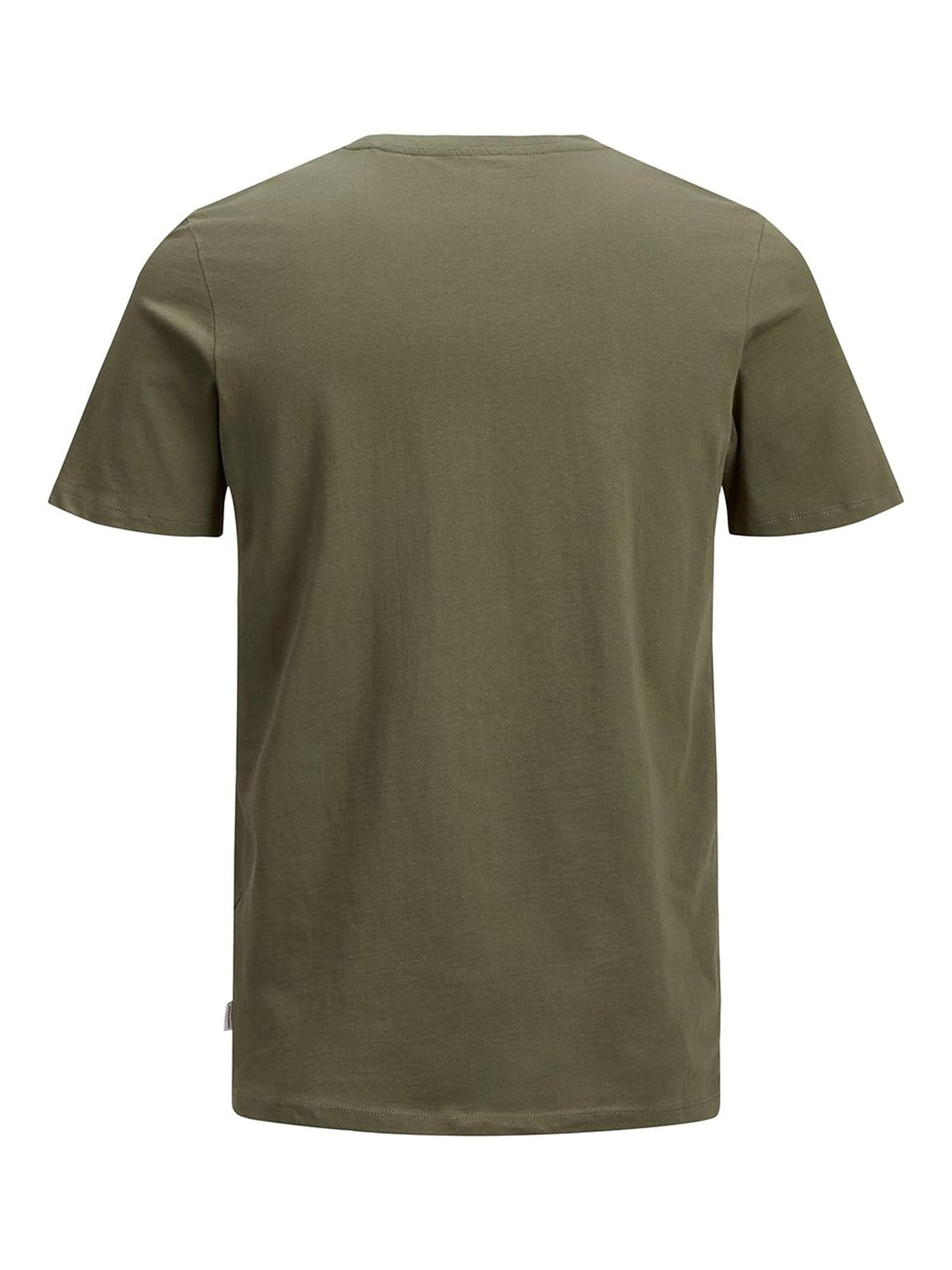 Jack & Jones mens JJEORGANIC Basic Tee O-Neck T-Shirt (pack of 1).OLIVE NIGHT