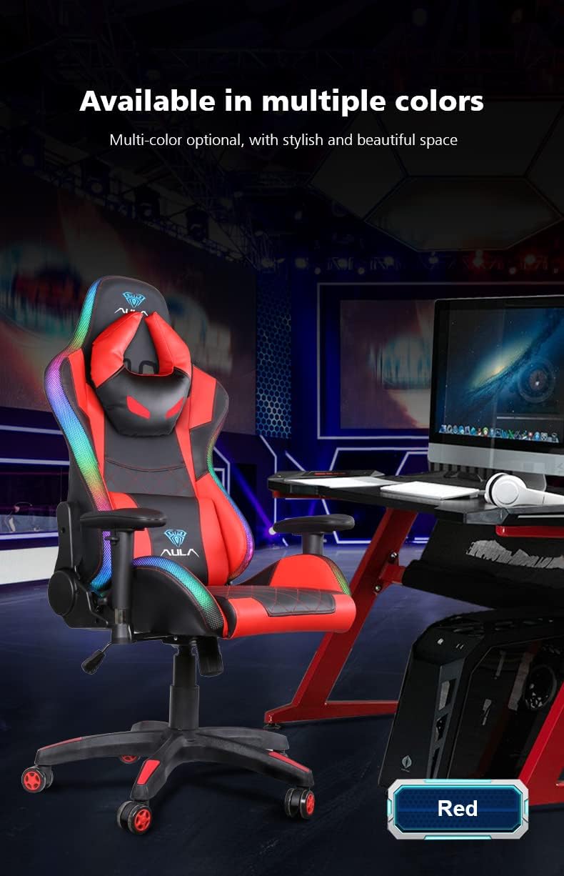 AULA RGB Gaming Chair F8041 - Red