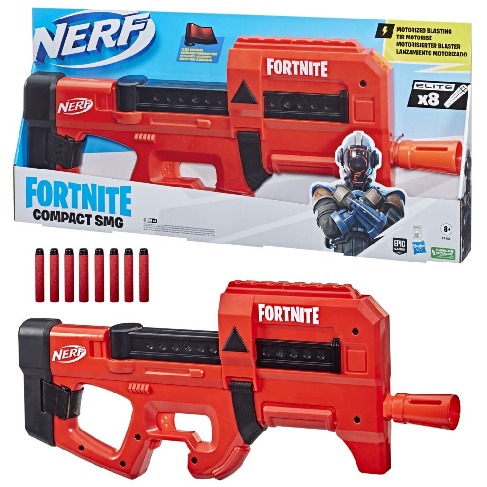 Nerf Fortnite Compact SMG Blaster, Multicolor, One Size, F4106EU4