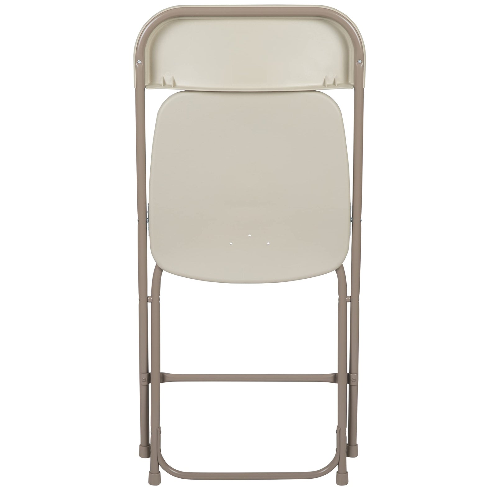 Flash Furniture Hercules™ Series Plastic Folding Chair - Beige - 6 Pack 650LB Weight Capacity Comfortable Event Chair-Lightweight Folding Chair