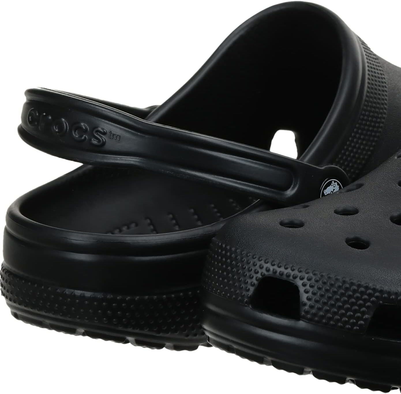 Crocs Unisex Classic Clog Slip-on Slingback Water Sandal, Black, 52/53 EU