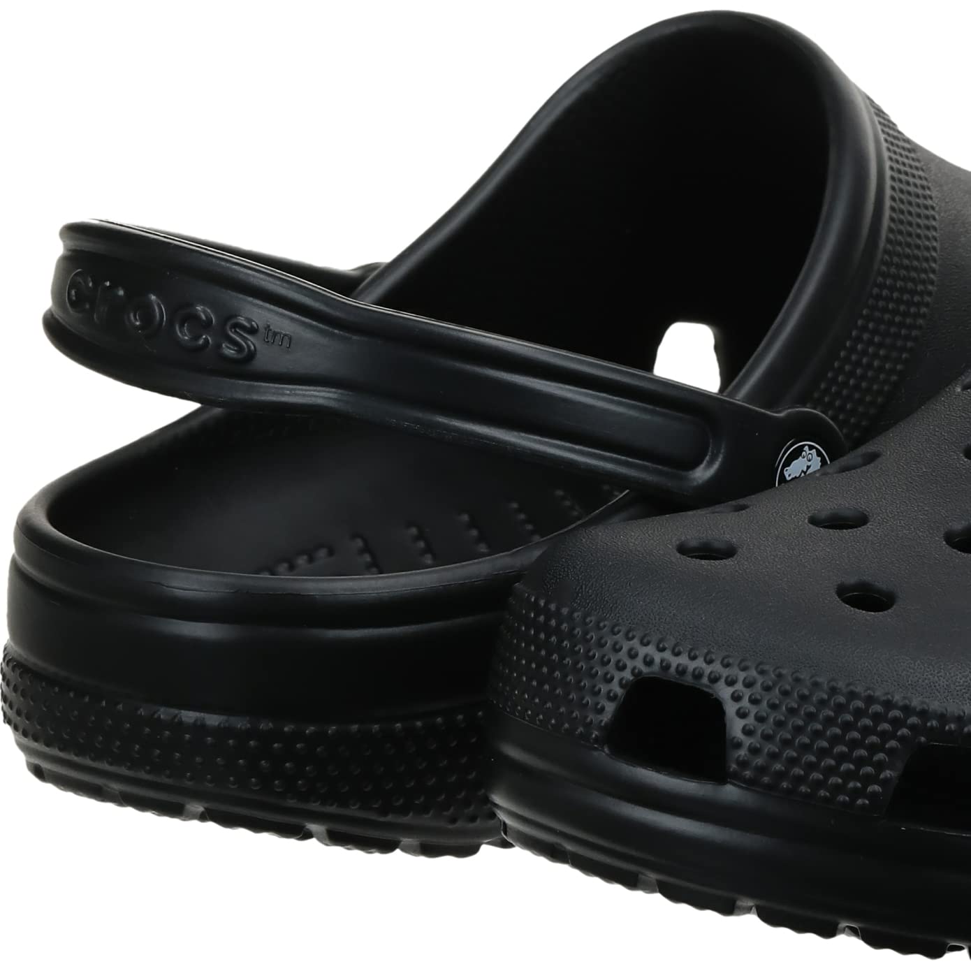 Crocs Unisex Classic Clog Slip-on Slingback Water Sandal, Black, 52/53 EU