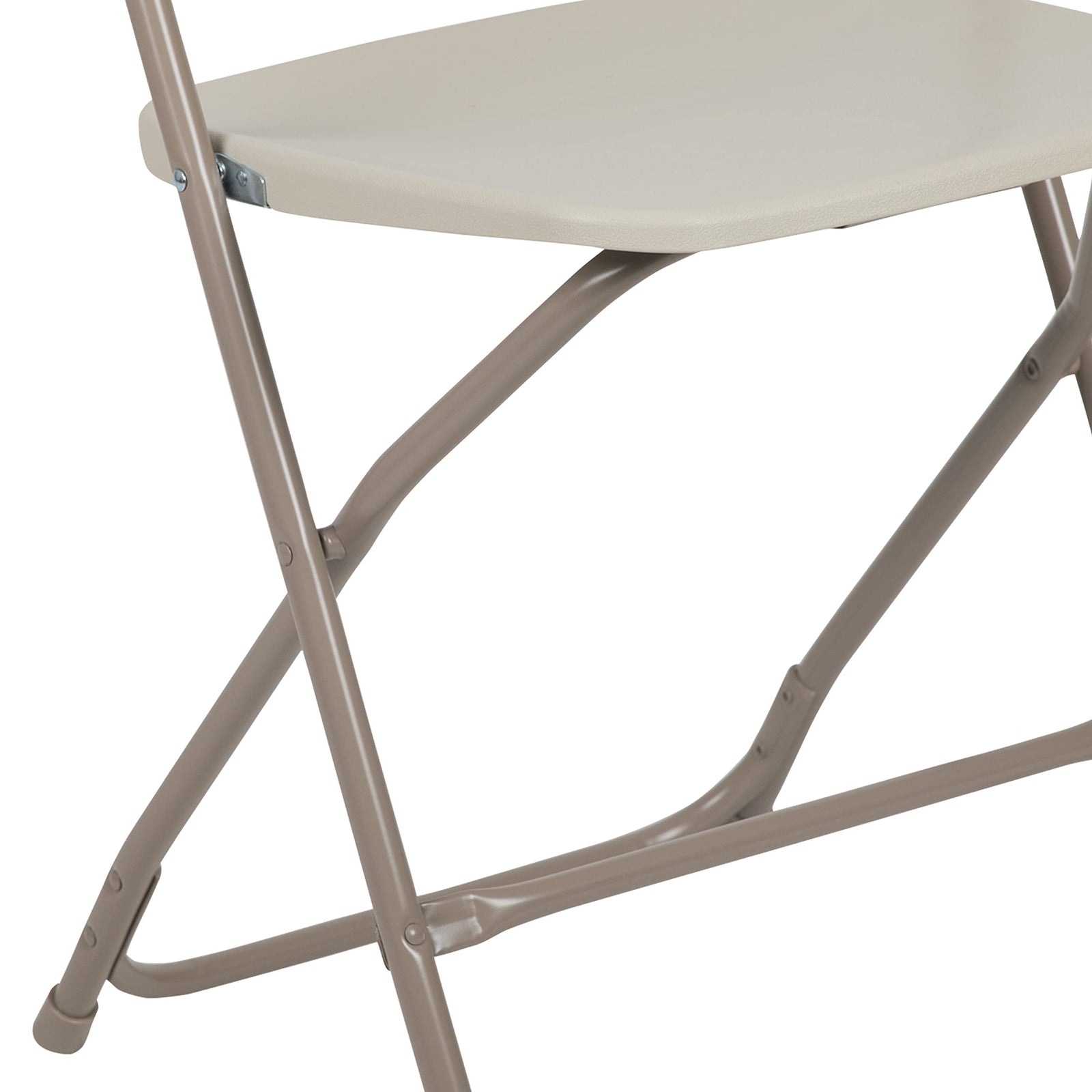 Flash Furniture Hercules™ Series Plastic Folding Chair - Beige - 6 Pack 650LB Weight Capacity Comfortable Event Chair-Lightweight Folding Chair