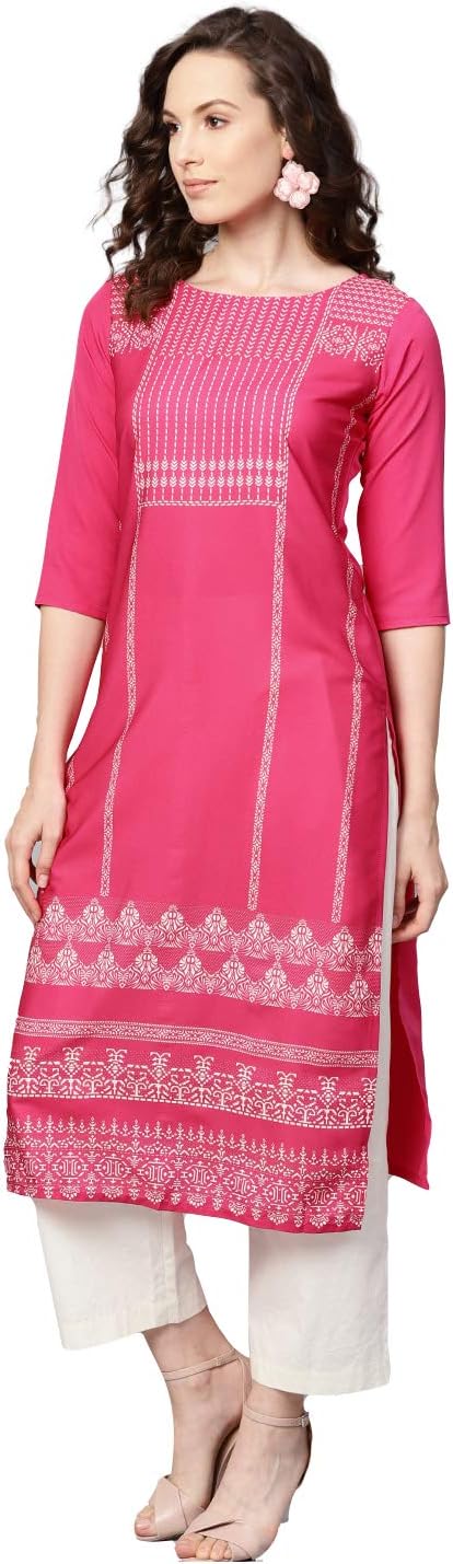 Vaamsi Women's VPK1609A Crepe A-Line Kurta