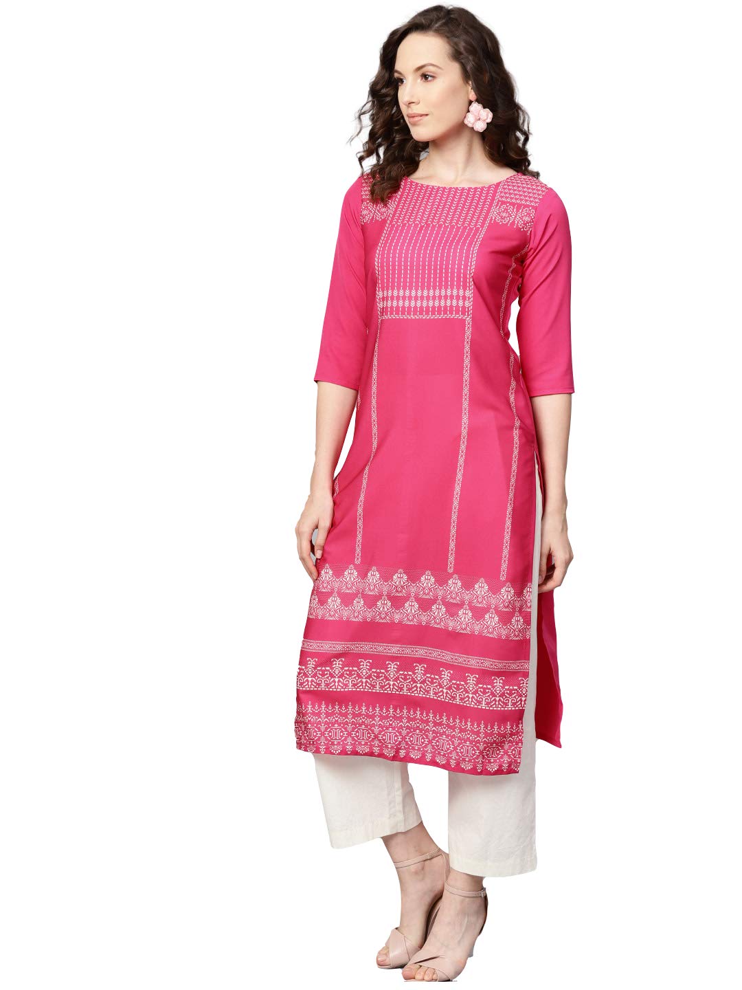 Vaamsi Women's VPK1609A Crepe A-Line Kurta