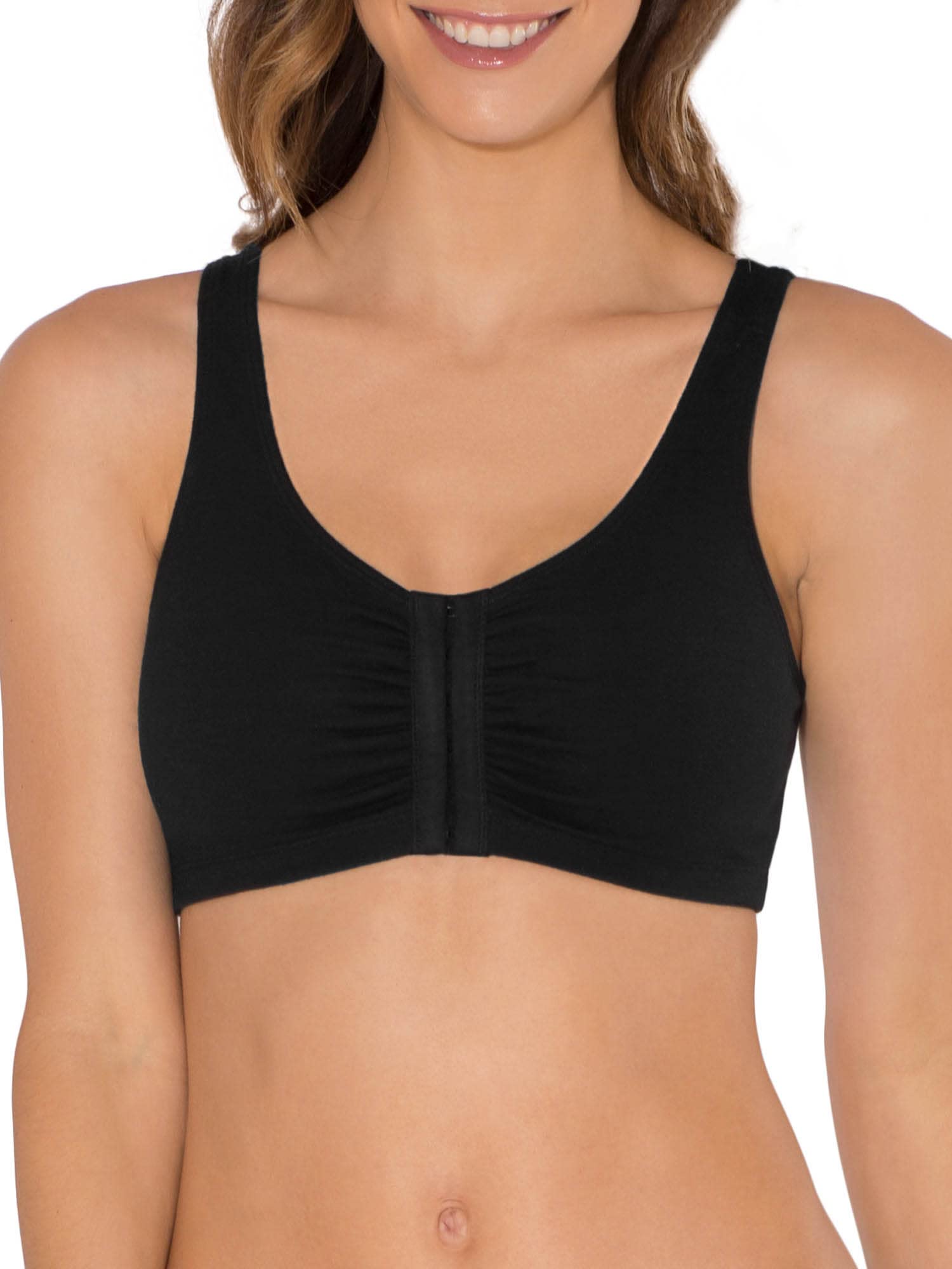 Fruit Of The Loom womens Front Close Sports Bra Sports Bra (pack of 2)