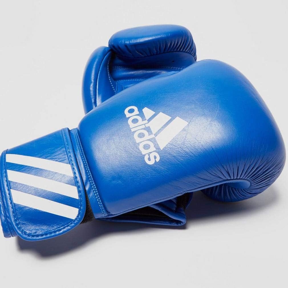 Adidas Aiba Leather Boxing Gloves 10 Oz, Blue