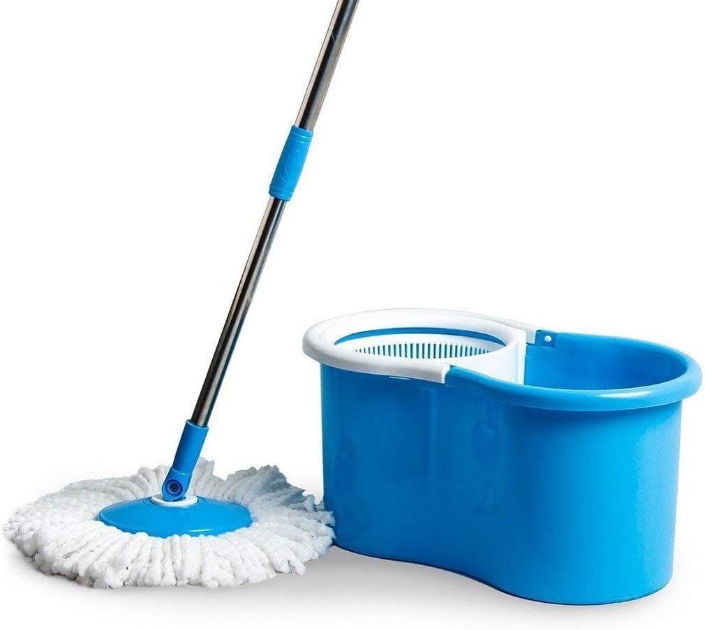 Esqube Elegant 360° Spin Mop Bucket Set - Blue