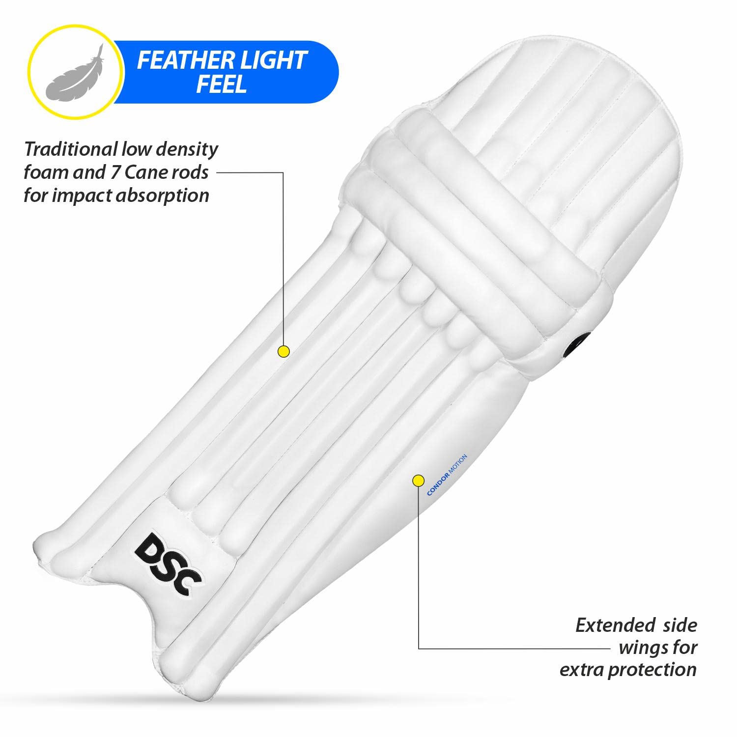 DSC Condor Motion Leather Cricket Batting Legguard