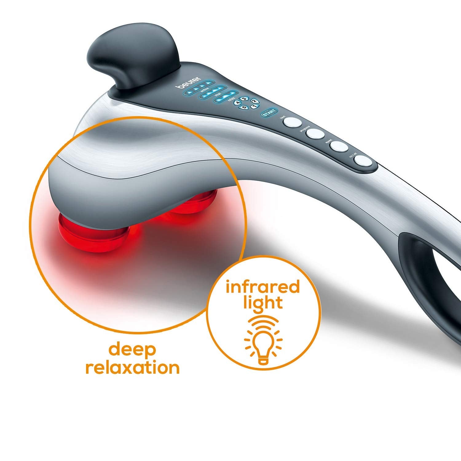 BEUrer Mg 100, Infrared Massager, Silver (Pack Of 1)
