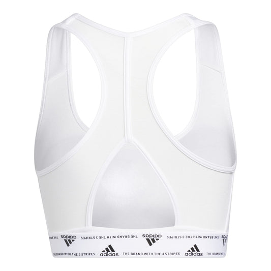 Adidas PWR MS PD WHITE TRAINING WORKOUT BRA - MEDIUM SUPPORT HC7849 for Women white size XLDD