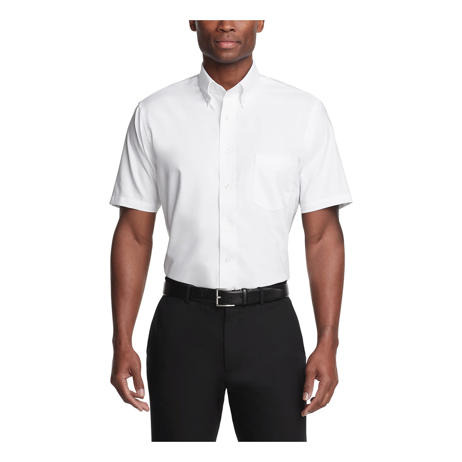 Van Heusen Men's Short Sleeve Dress Shirt Regular Fit Oxford Solid  Van Heusen   