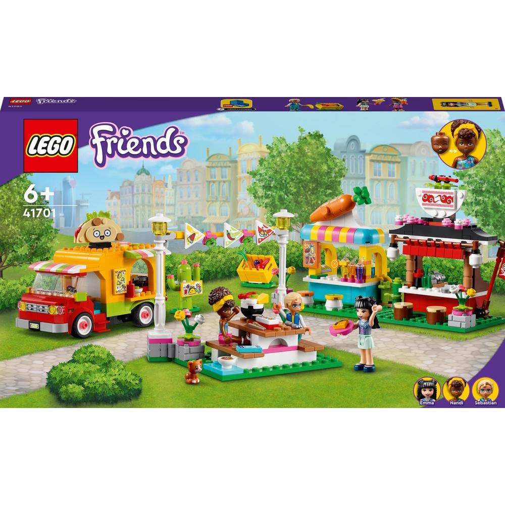 مجموعة بناء سوق الطعام في LEGO Friends 41701 (592 قطعة)