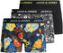 Jack & Jones Junior boys JACSUGAR SKULL TRUNKS 3 PACK. JR Boxer Shorts