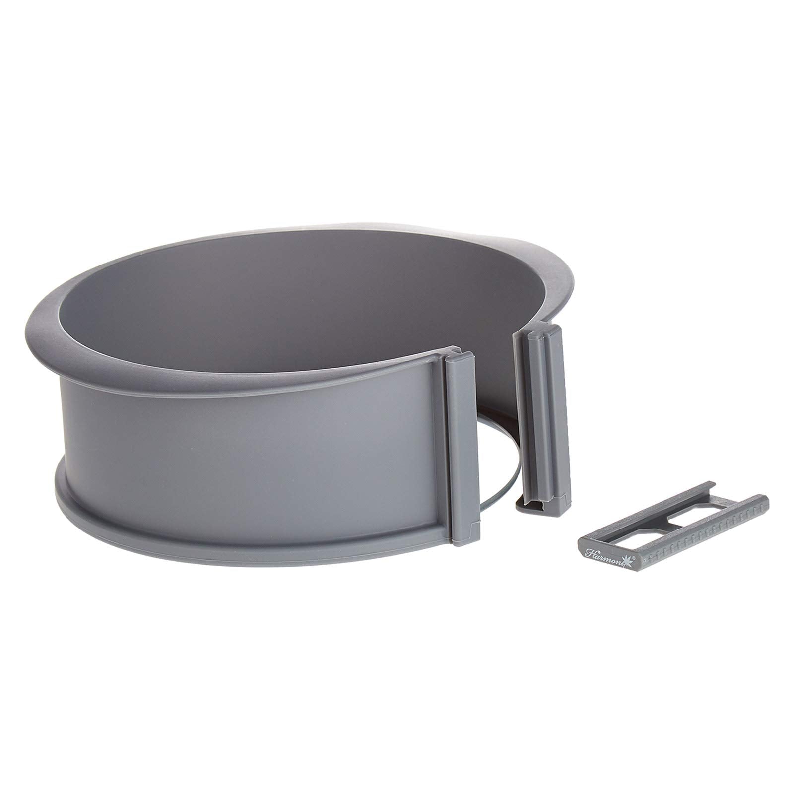 Harmony Silicone Cake Pan with Glass Base - Grey