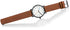 Skagen Signatur Men's White Dial Leather Analog Watch - Skw6374