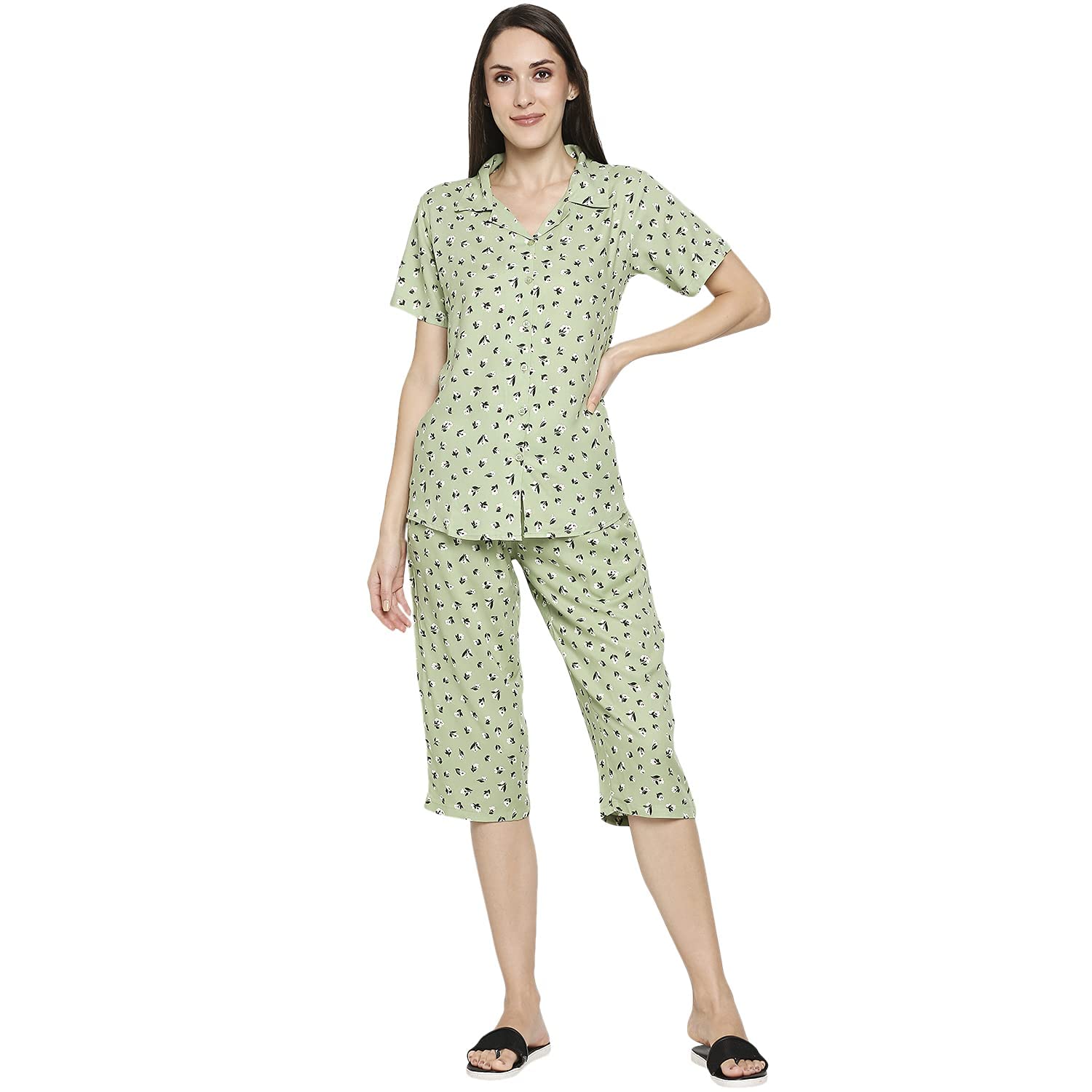 Longies Women's Capri Pyjama Set