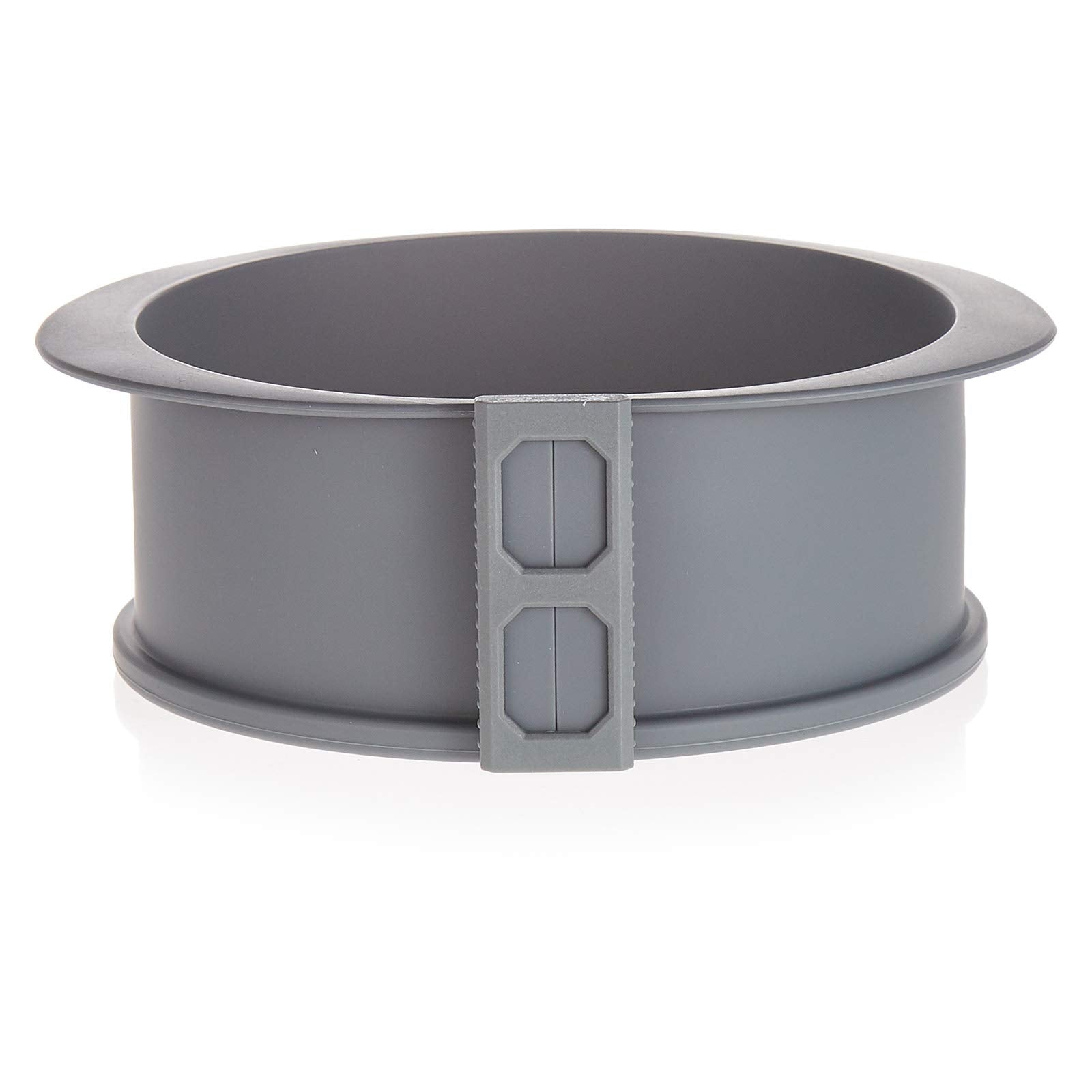 Harmony Silicone Cake Pan with Glass Base - Grey