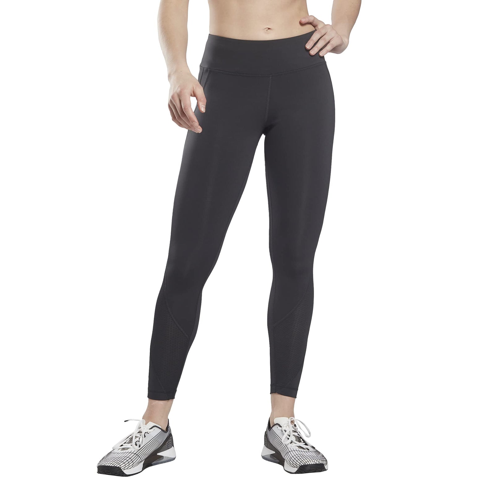 Reebok wor mesh tight training tights for women, black, l