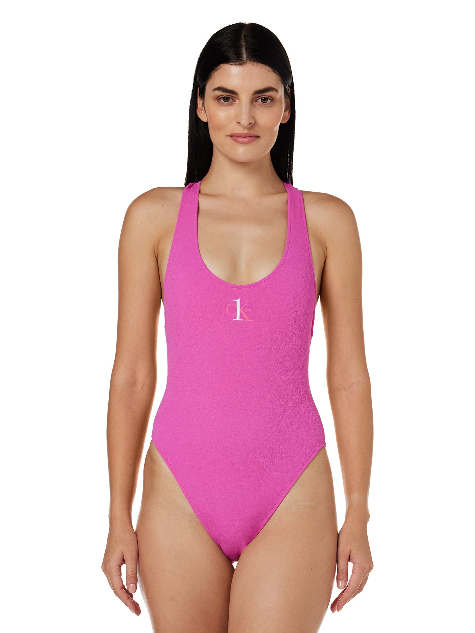 Calvin Klein womens ONE PIECE Racer Back ONE PIECE Racer Back