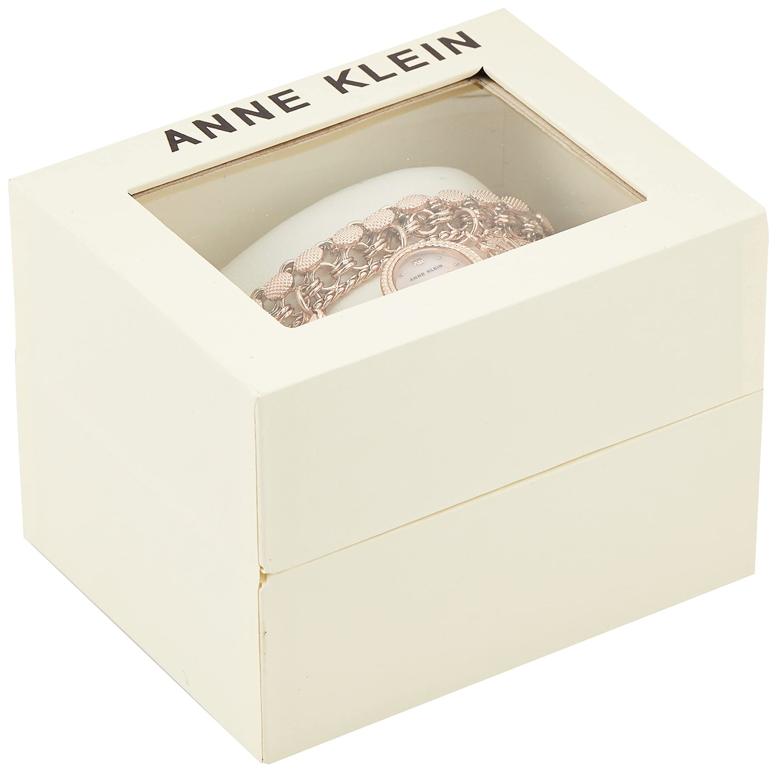 Anne Klein Womens Quartz Watch, Analog and Stainless Steel- 108096RMCH