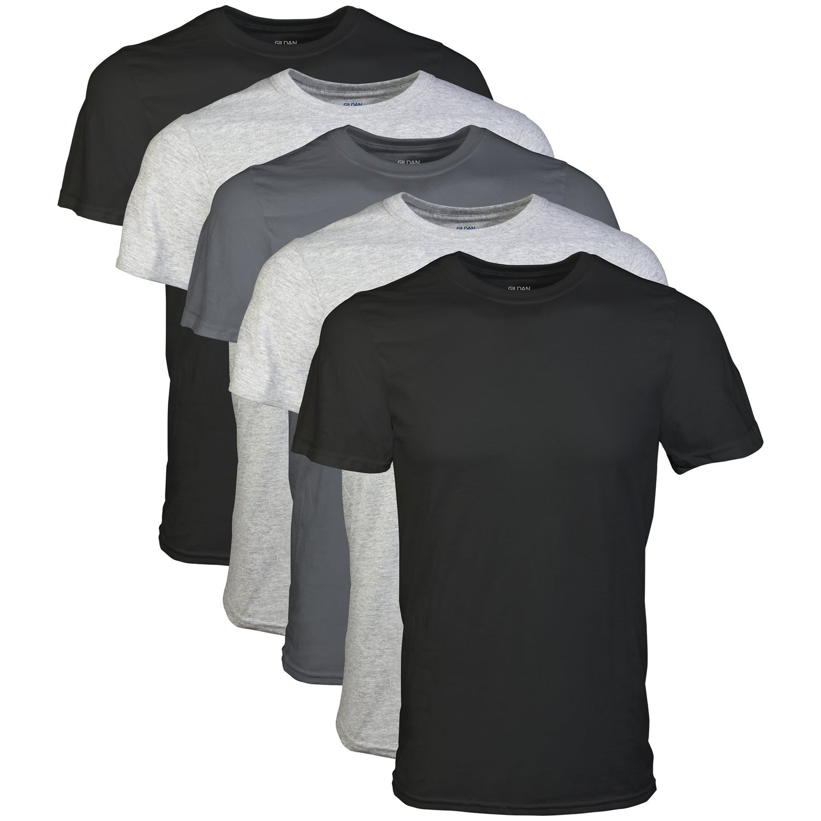 Gildan mens Crew T-shirts Underwear (pack of 5)