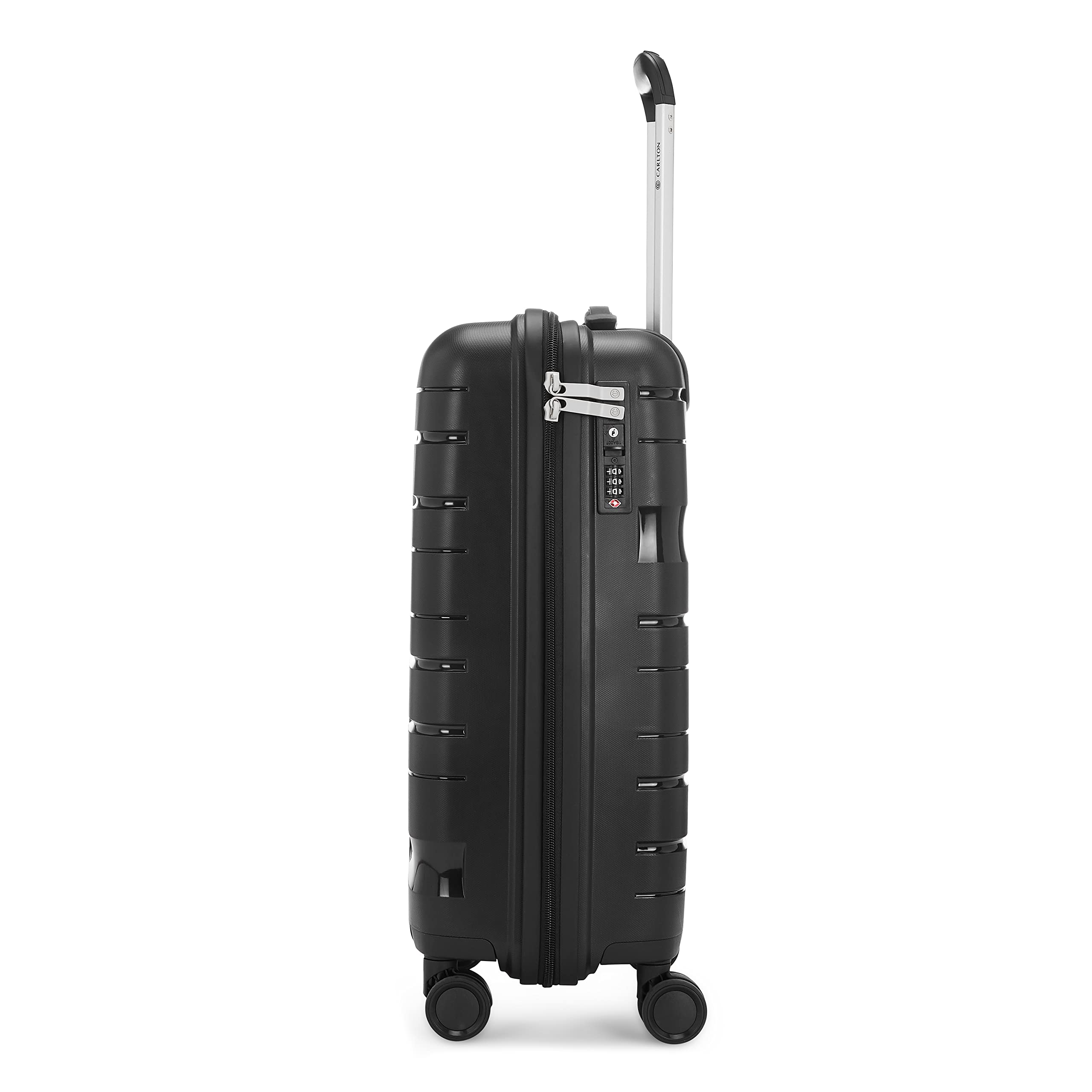 Carlton Bedford 8 Wheel Hardside Trolley, 65 cm Height, Black