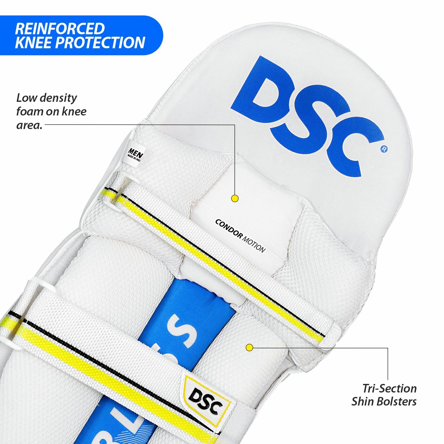 DSC Condor Motion Leather Cricket Batting Legguard