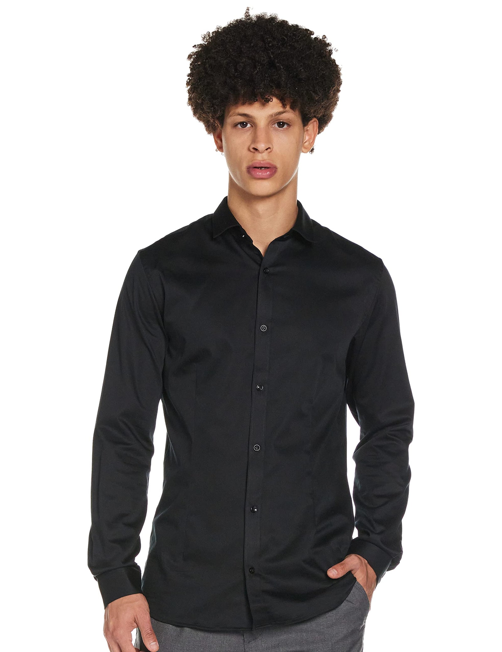 Jack & Jones Men's Jjprparma Shirt L/S Noos Super Silm Fit Shirt (pack of 1)