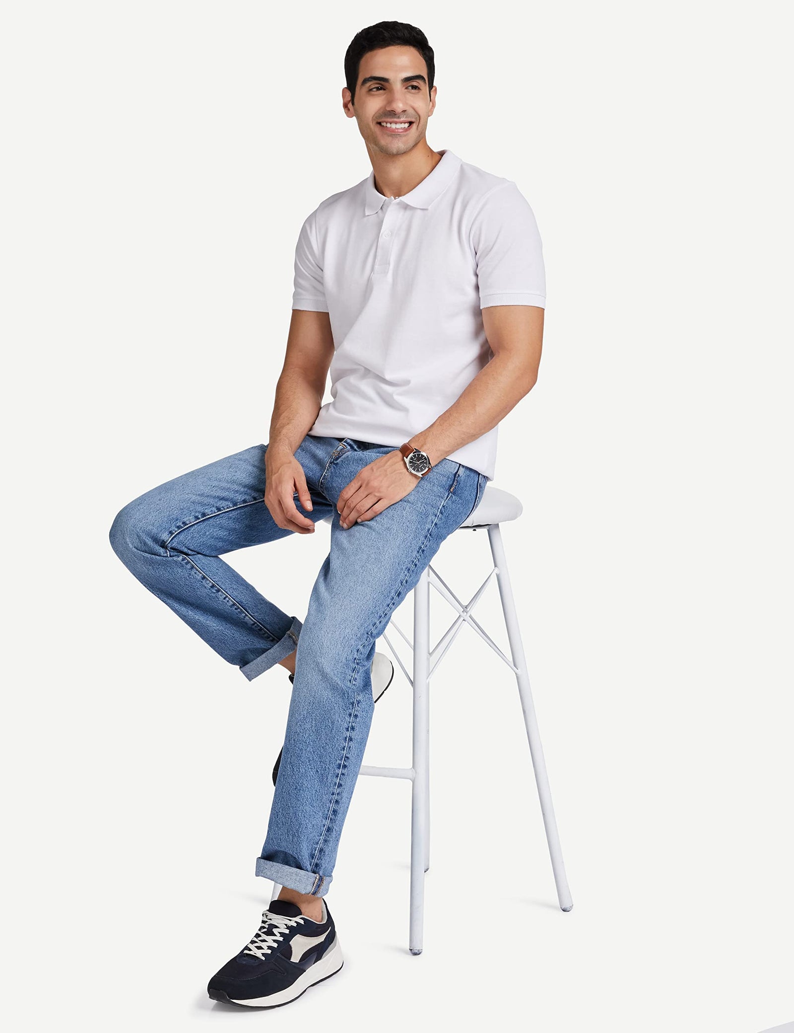 أمازون براند - قميص بولو رجالي عادي من سيمبول (AW17MPCP11)