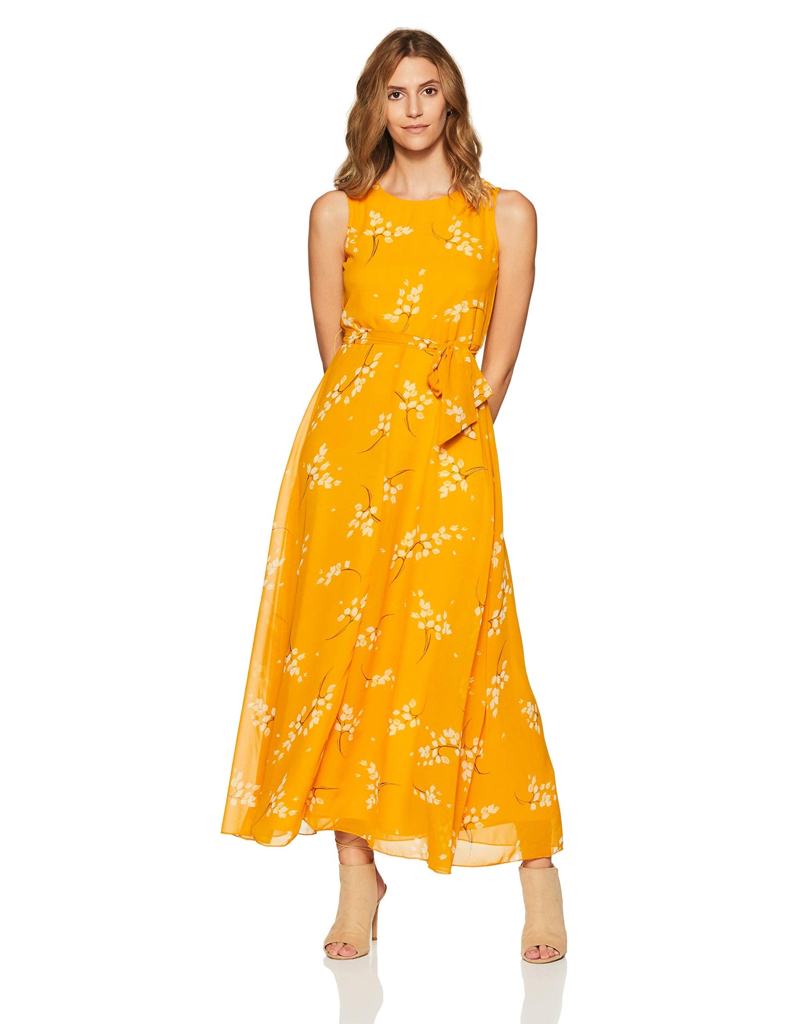 Styleville.in Women's Maxi Dress,Yellow.M