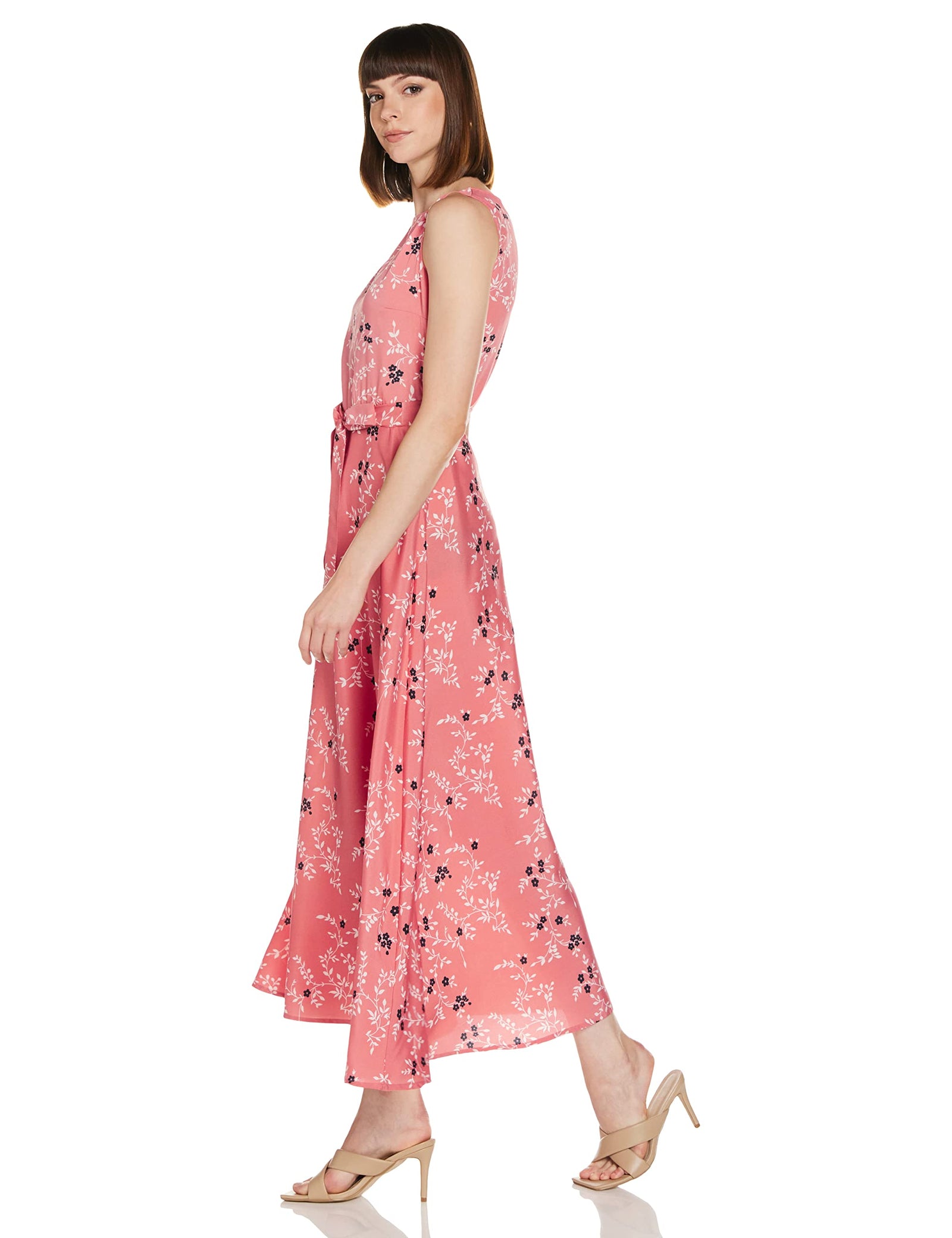 KRAVE Crepe Fit and Flare Casual Dress