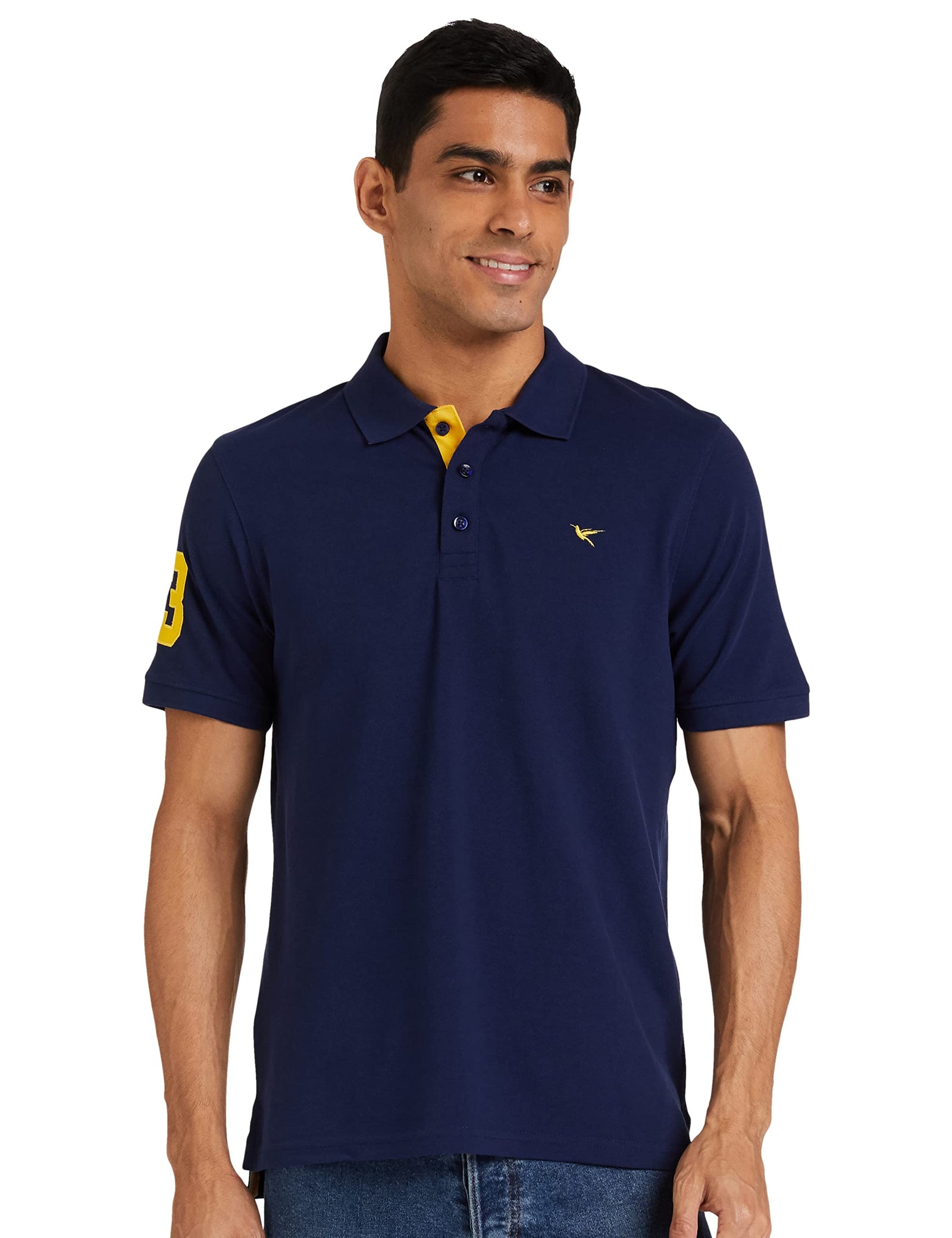 Deniklo Men's Solid Regular fit Polo Shirt