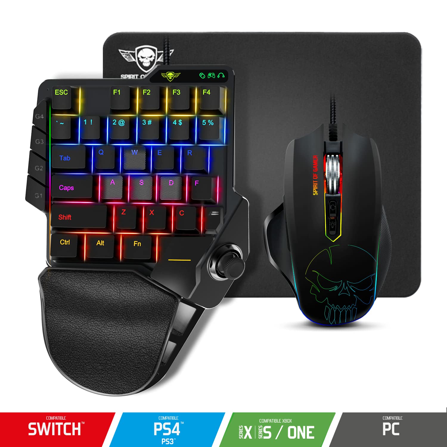 Spirit Of Gamer XG900 Combo Keyboard RGB OPTO Mechanical SWITCH & RGB Mouse