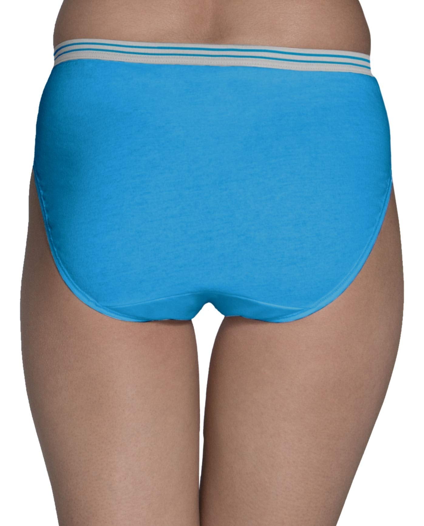 Fruit of the Loom Women's Tag Free Cotton Hi Cut Panties (Regular & Plus Size)