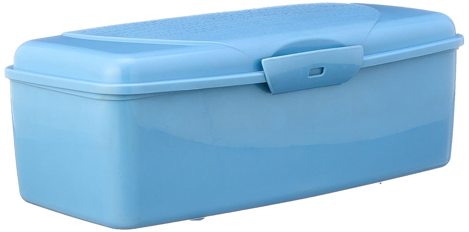 Large plastic rectangular lunchbox (4000 ml) - blue