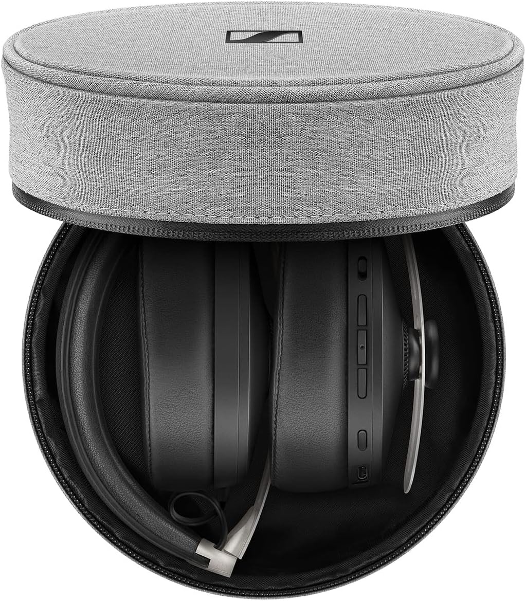 Sennheiser M3AEBTXL Momentum Wireless Noise Cancelling Headphones With Auto On/Off, Smart Pause Functionality And Smart Control App - Black