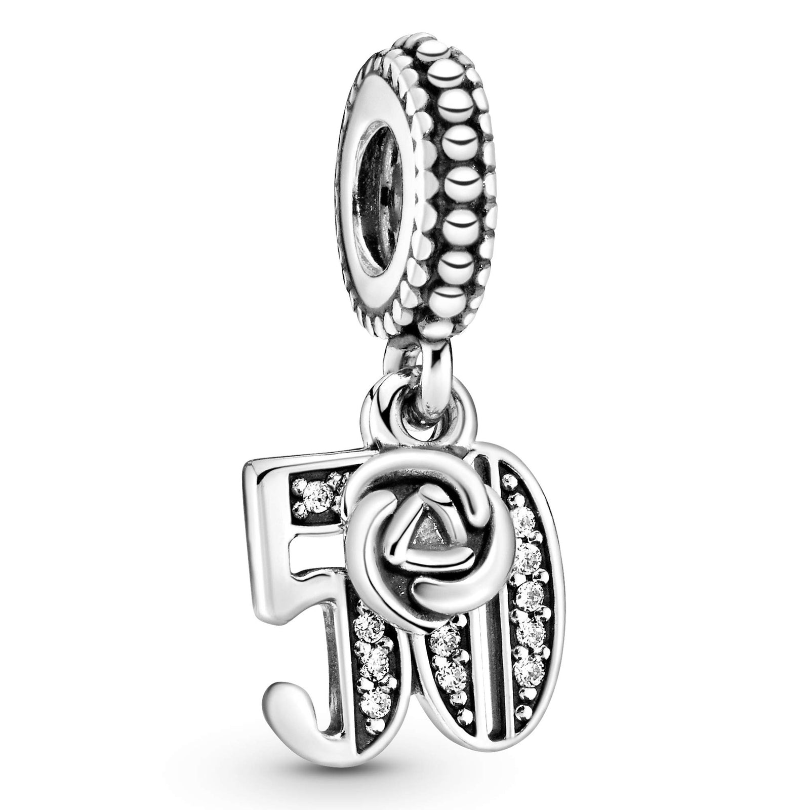 Pandora Women' 50K Silver Cubic Zircon Charms - 797264CZ